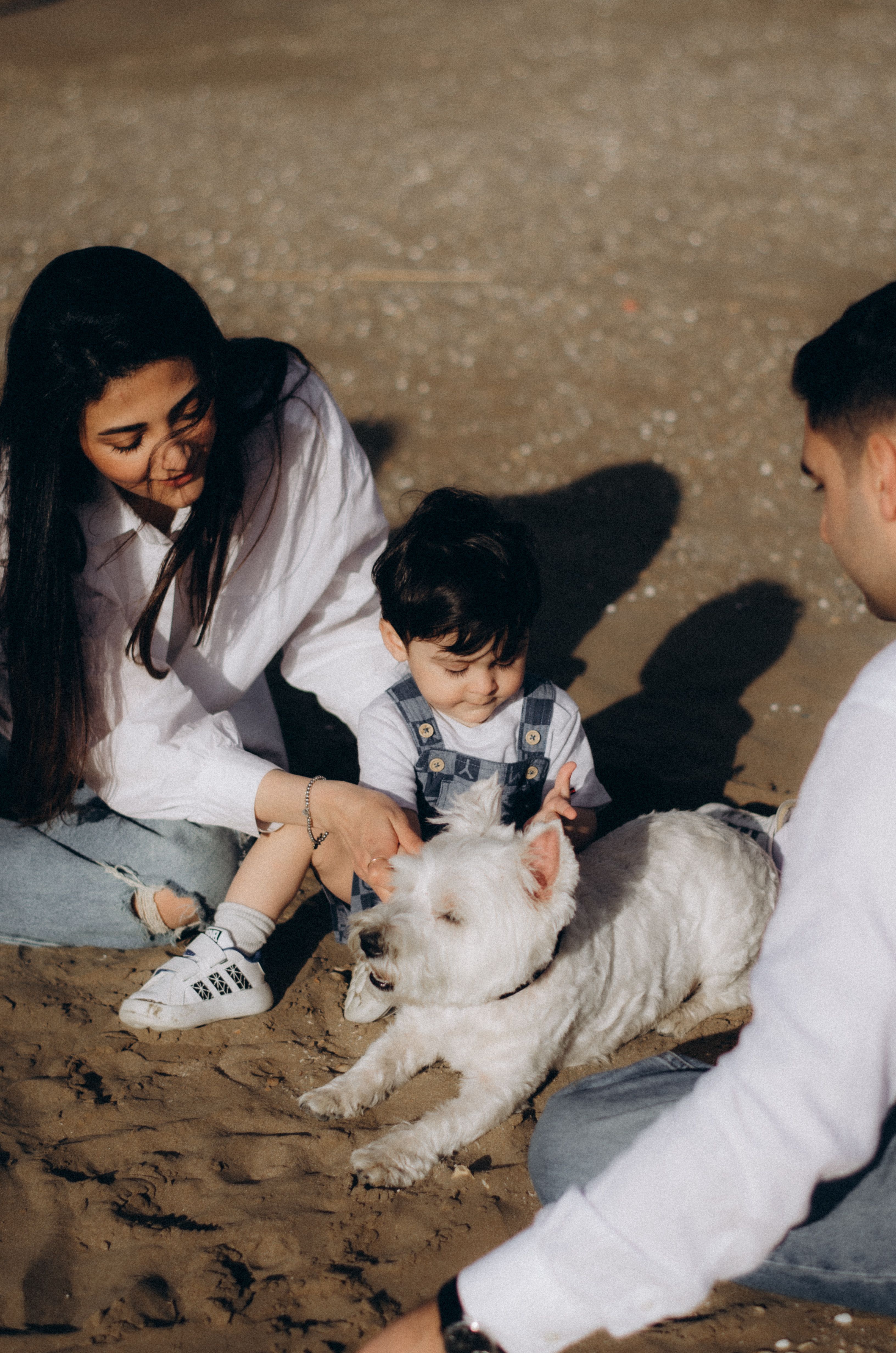A South Asian family together
